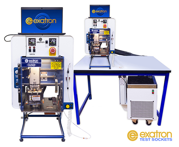 Exatron advanced designed Direct Contact Refrigeration Thermal Forcing Testing System, is better than an electronic Peltier or a thermal stream forced air system.